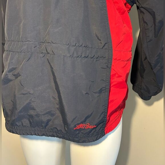 Vintage LL Bean womens Pullover Jacket with Hood Size MP - Picture 2 of 7